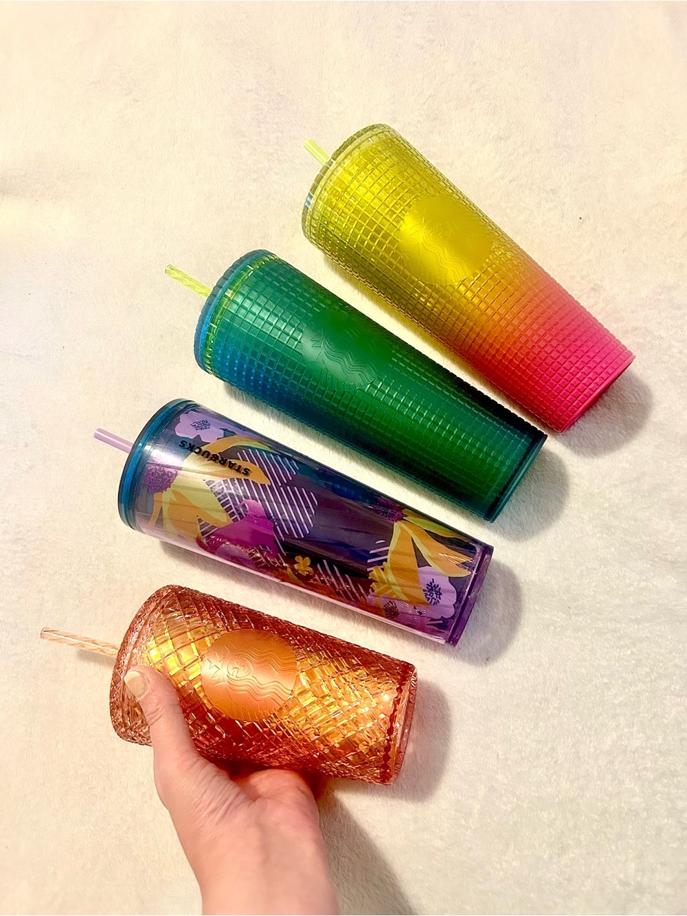 4 Brand New Starbucks Tumblers